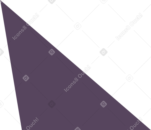 purple scalene triangle Illustration in PNG, SVG