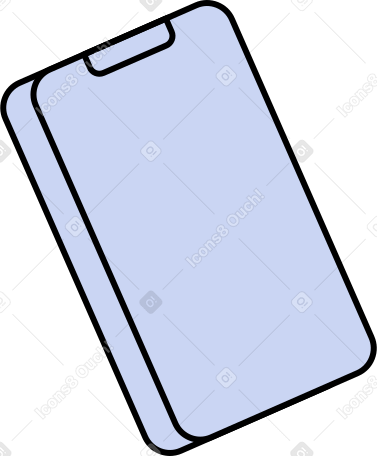 small phone front Illustration in PNG, SVG