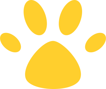 Gelber hundepfotenabdruck PNG, SVG