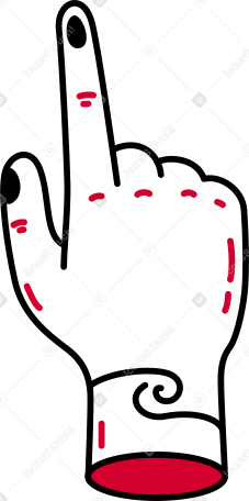 一只手指向上的手 PNG, SVG