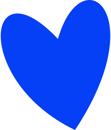 Blue heart PNG, SVG