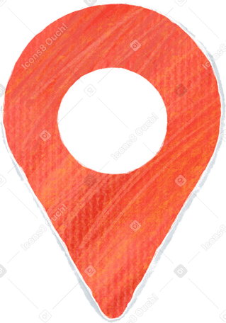 large red geo-positioning icon PNG, SVG