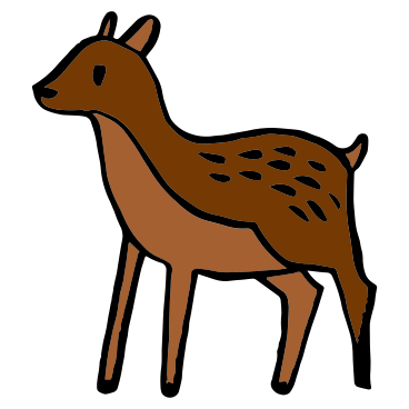 female deer PNG, SVG