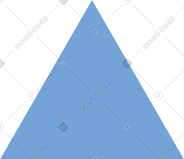 Blue triangle PNG, SVG