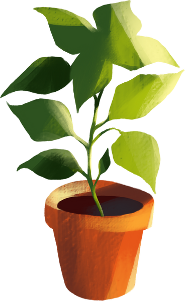 Plant in the pot PNG、SVG