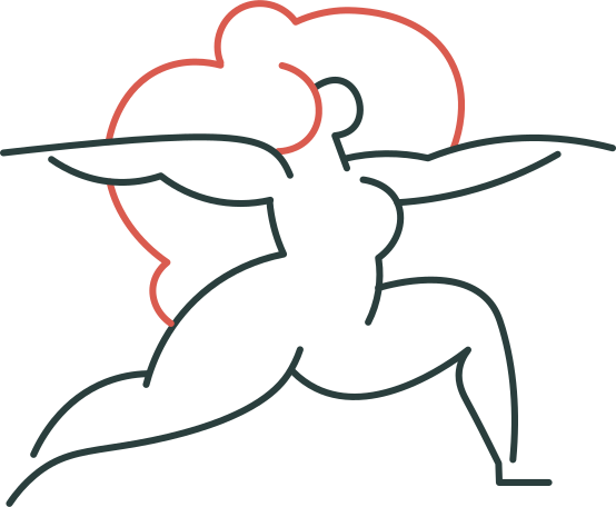 Illustration yoga fille aux formats PNG, SVG