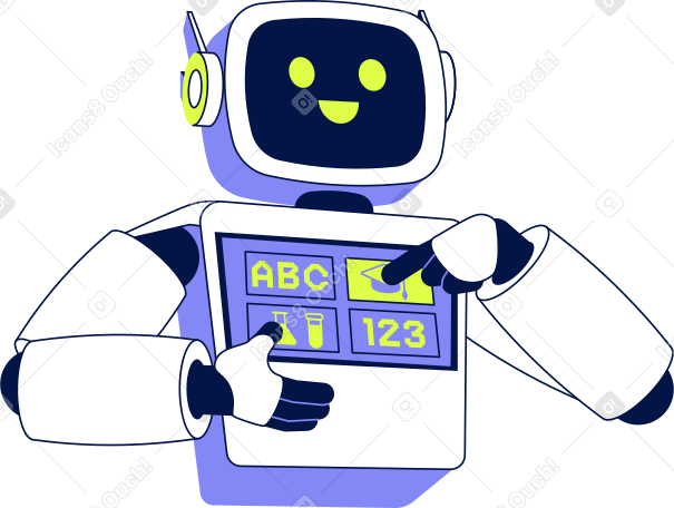 образовательный робот в PNG, SVG