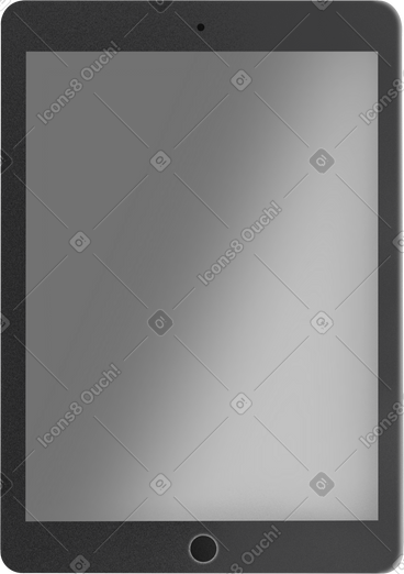 Grey ipad PNG, SVG