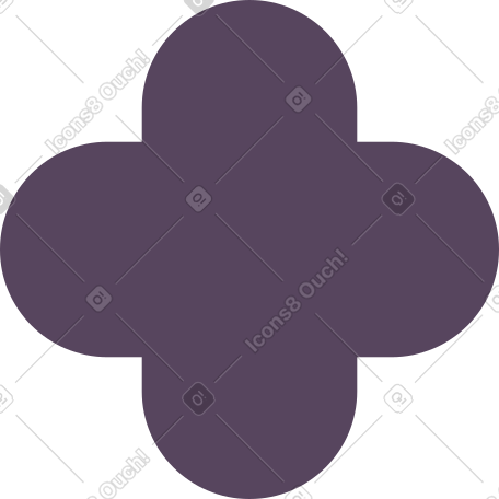 purple quatrefoil PNG, SVG