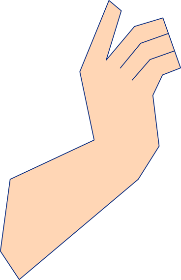hand from girl PNG, SVG