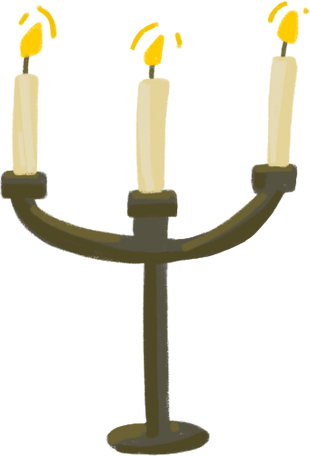 candle holder Illustration in PNG, SVG