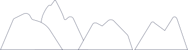 Fondo de silueta de montañas PNG, SVG