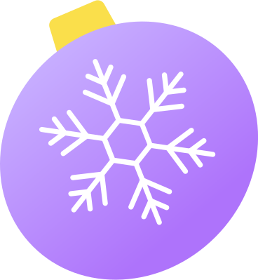 christmas ball with snowflake PNG, SVG