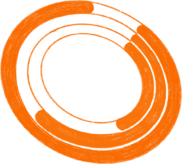 orange circles with indicators PNG, SVG