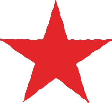red star PNG, SVG