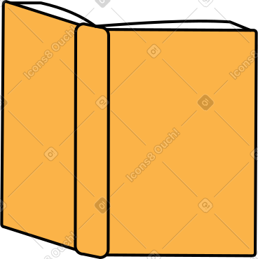 Opened yellow book PNG, SVG