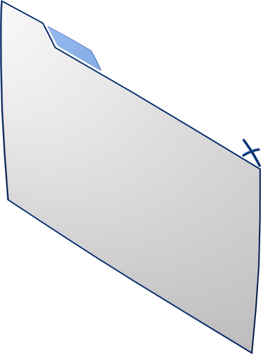 왼쪽으로 돌린 빈 브라우저 창의 4분의 3 보기 PNG, SVG