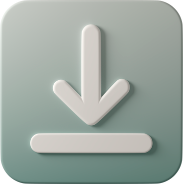 Weißes downloadzeichen auf hellgrünem quadrat PNG, SVG