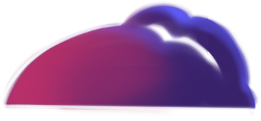 big pink and purple shape like cloud PNG, SVG