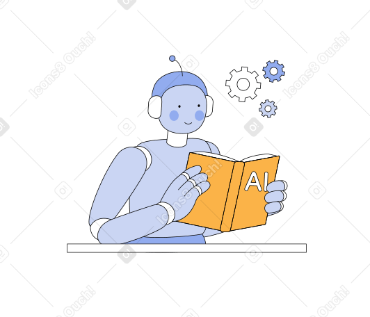 Machine learning Illustration in PNG, SVG