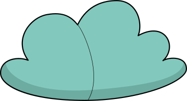 Green cloud PNG, SVG