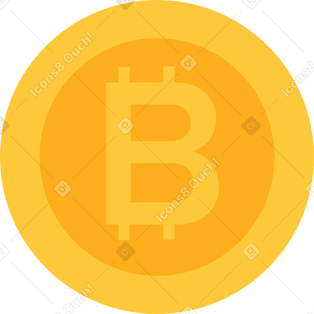 Moneta bitcoin PNG, SVG