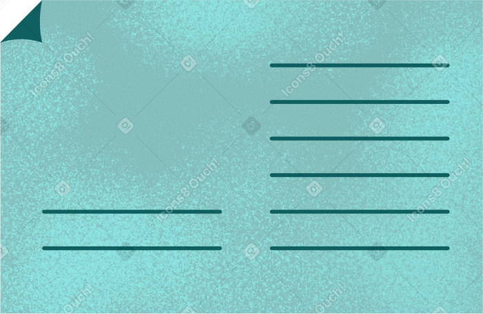 documents with bent corner Illustration in PNG, SVG