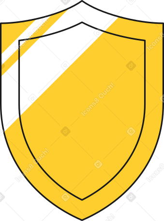 Escudo com brilho PNG, SVG