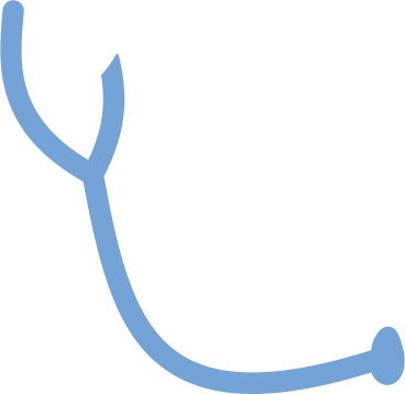 medical blue phonendoscope PNG, SVG
