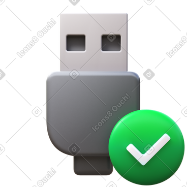 Usb connected PNG, SVG