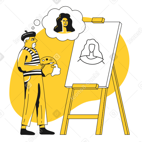 person painting clip art