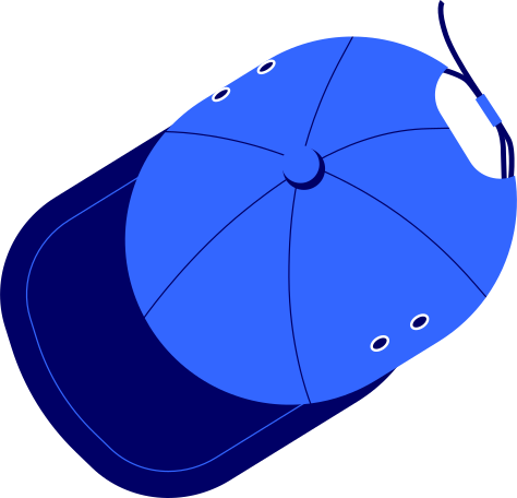 baseball cap Illustration in PNG, SVG