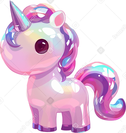 cute unicorn PNG, SVG
