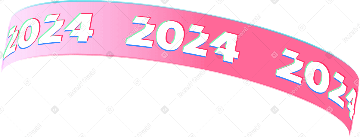 testo 2024 in alto PNG, SVG