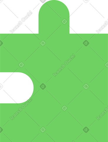 Light green puzzle piece PNG, SVG