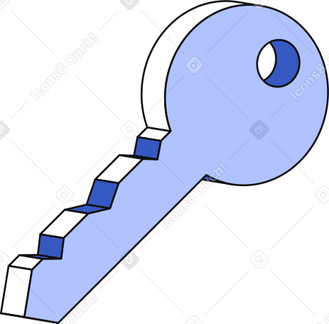 lock key Illustration in PNG, SVG