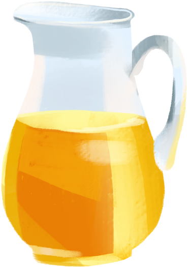 Orange juice carafe PNG, SVG
