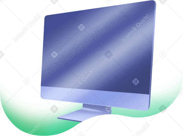 monitor on green background PNG, SVG