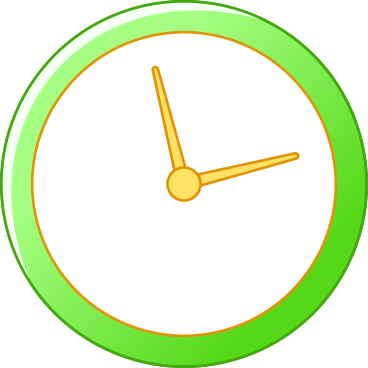 緑の時計 PNG、SVG