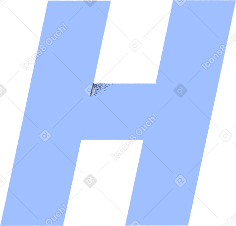 letter h Illustration in PNG, SVG