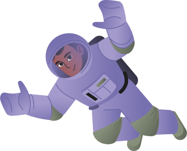 Astronauta in volo PNG, SVG