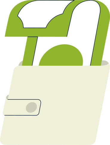wallet with banknote PNG, SVG