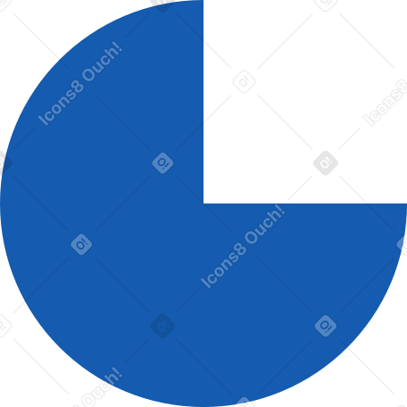 blue chart shape PNG, SVG