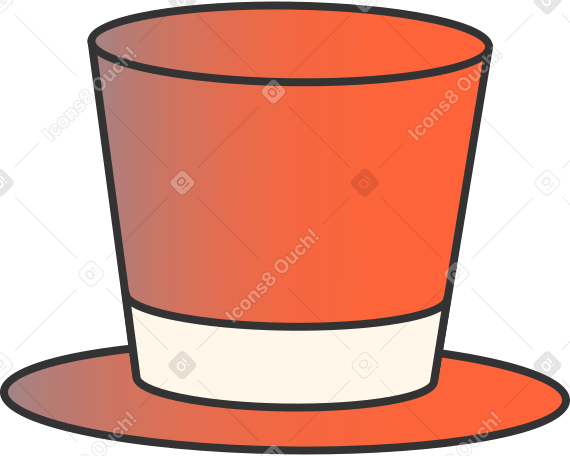 top hat Illustration in PNG, SVG