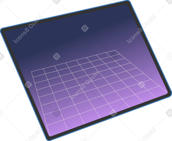 window with 3d grid PNG, SVG