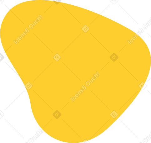 노란색 불규칙한 모양 PNG, SVG