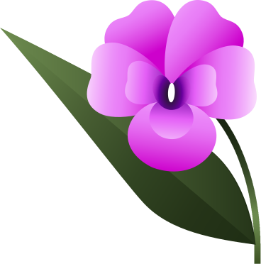 Rosa blume mit violetter mitte PNG, SVG