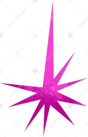 pink decorative star Illustration in PNG, SVG
