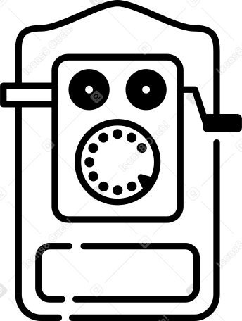 telefono viejo PNG, SVG
