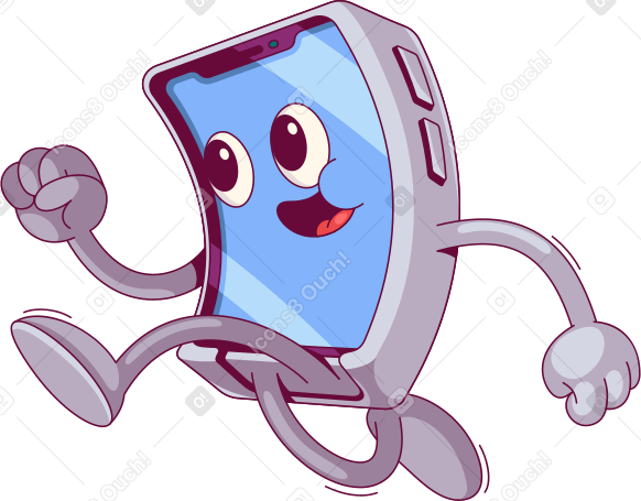 running phone PNG, SVG